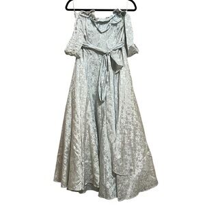 Gunne Sax Ruffled Off-Shoulder Corset Dress *flawed*